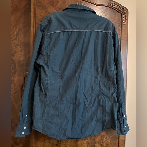BKE relaxed fit pearl snap western shirt size M - Picture 2 of 12